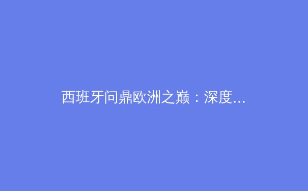 西班牙问鼎欧洲之巅：深度解析斗牛士军团战术制胜之道 - 4